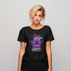 Dogs Cure Anxiety Graphic - Ladies T-Shirt
