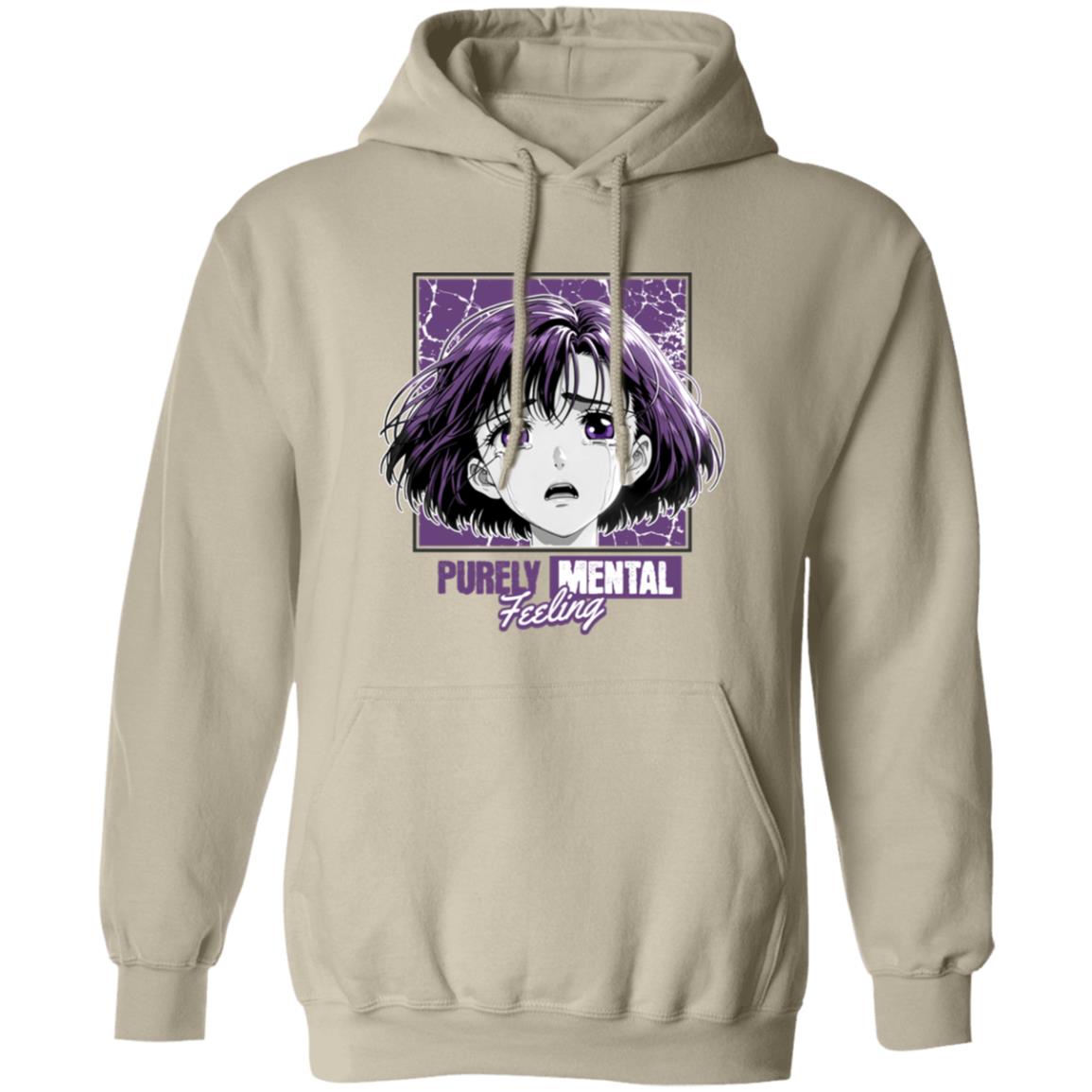 Hoode of an Anime Girl Purley Mental Graphic