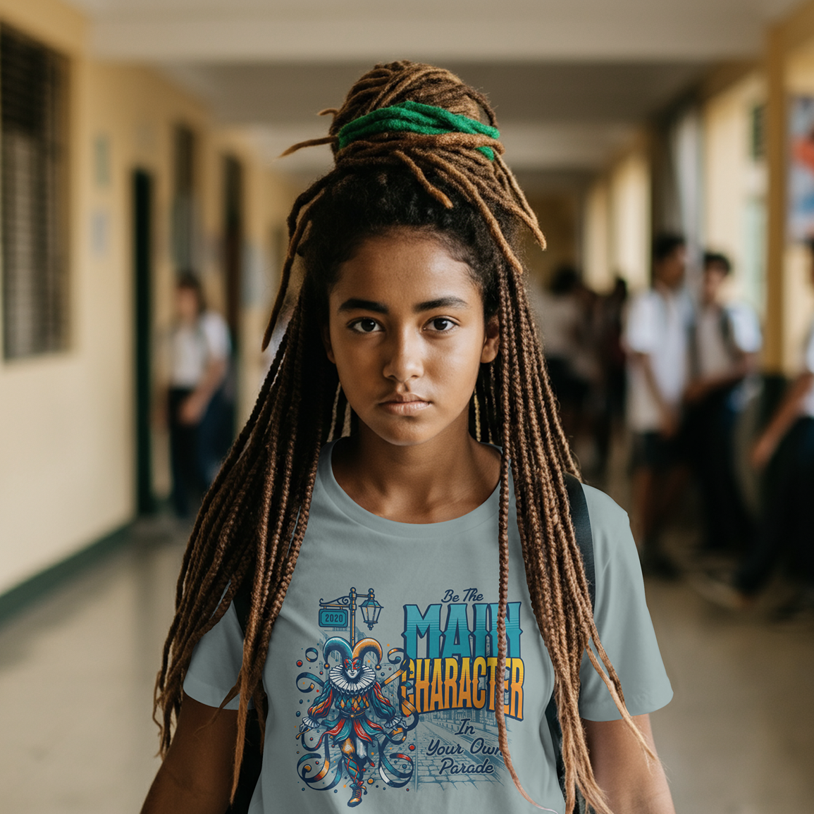 Be The Main Character Jester Graphic - Ladies T-Shirt