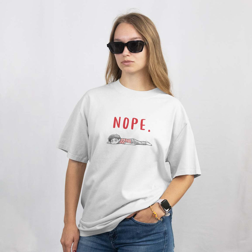 NOPE. Character Boy Character Graphic - Unisex T-Shirt