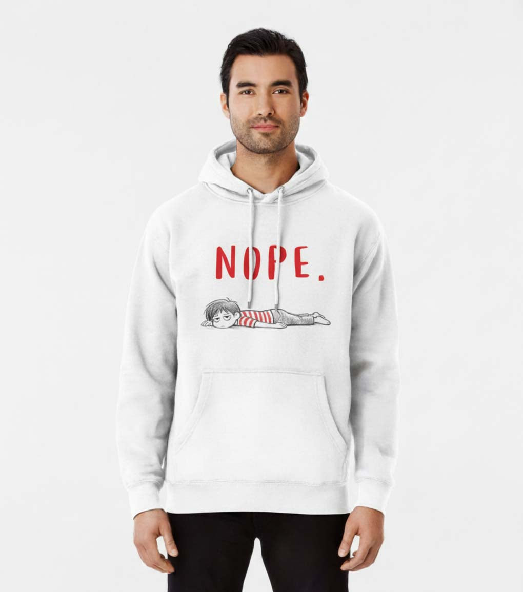 Nope Character Graphic - Unisex Pullover Hoodie