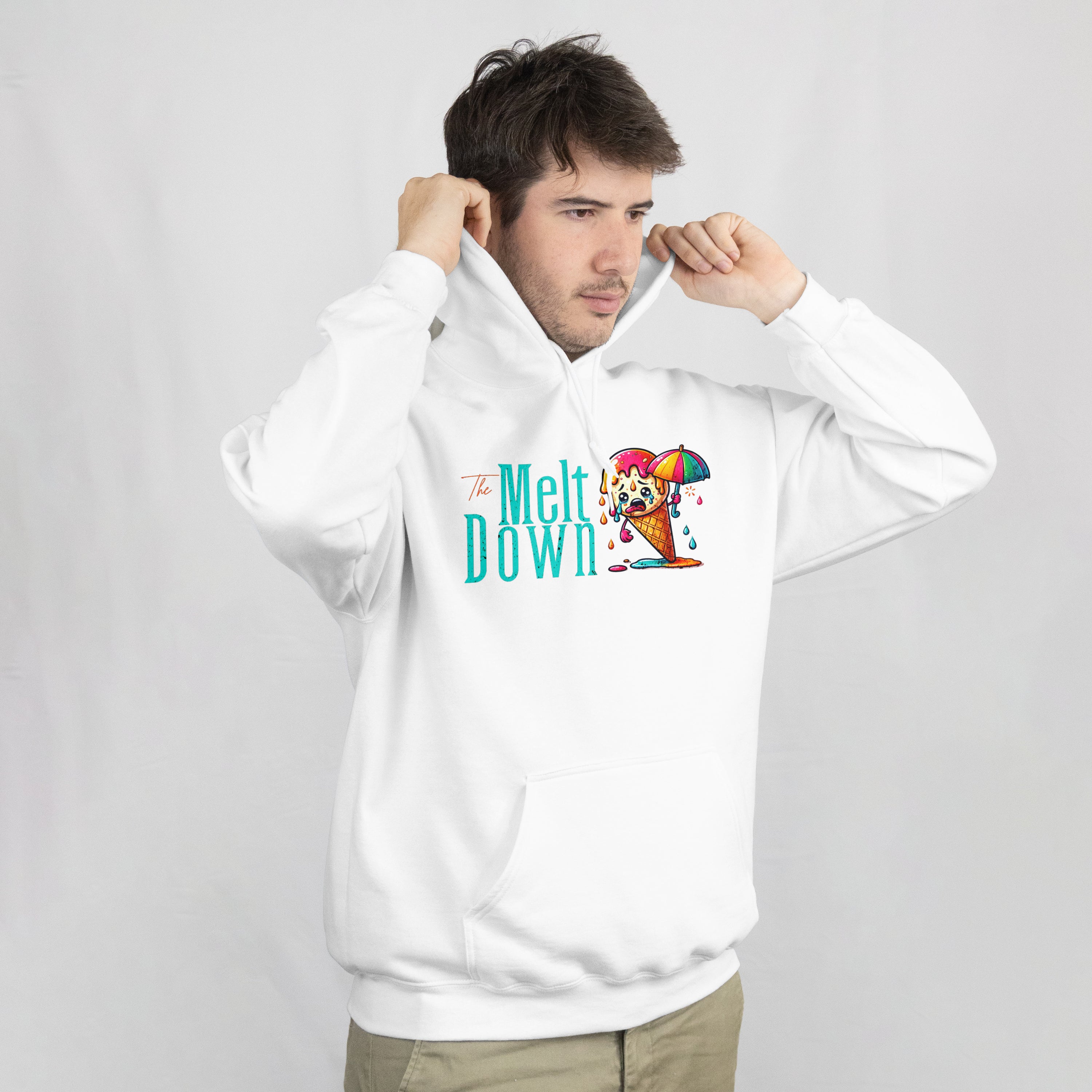 The Meltdown Color Ice-cream Cone Graphic - Pullover Hoodie