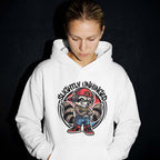 Slightly Unhinged Raccoon Graphic - Unisex Pullover Hoodie